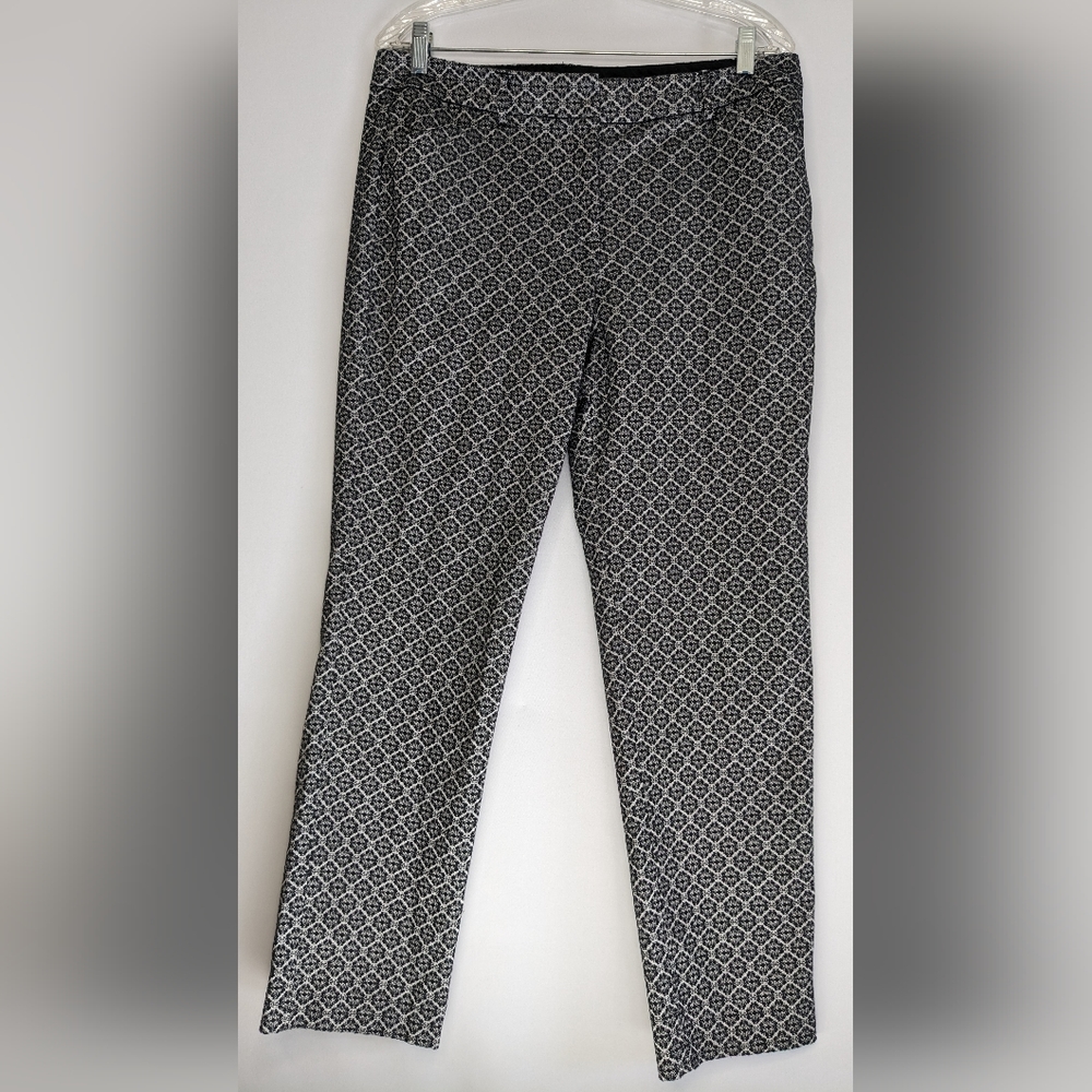 Valerie Stevens Pants Geometric Women's  black / white size 12 H-1